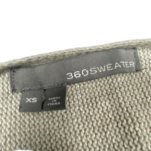 360Sweater‎ Shawl Wrap Sweater Lambs Wool Angora Cashmere Blend Knit Women's XS - Picture 2 of 12